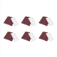 25 almofadas de lixa 93x185 mm, grãos 40/60/80/120, adequadas para lixadeiras múltiplas