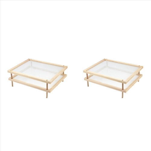 Stackable Food Dryer with Net Wooden Pasta Herb Drying Racks