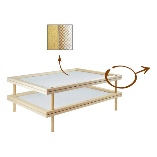 Stackable Food Dryer with Net Wooden Pasta Herb Drying Racks 1