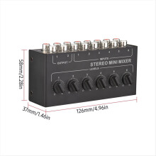 CX600 Mini Stereo 6-kanavainen passiivimikser