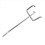 25Pcs 100Mm Pegboard Hooks Slat Wall Retail Display 7