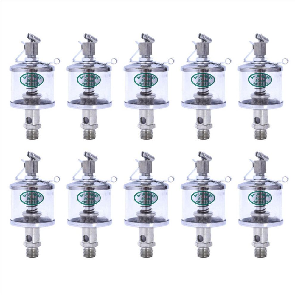 50mL Engine Machine Lubricator Oil Drip Feed Oiler Clear+Silver-image-OPC-PHPB6YX-NEW