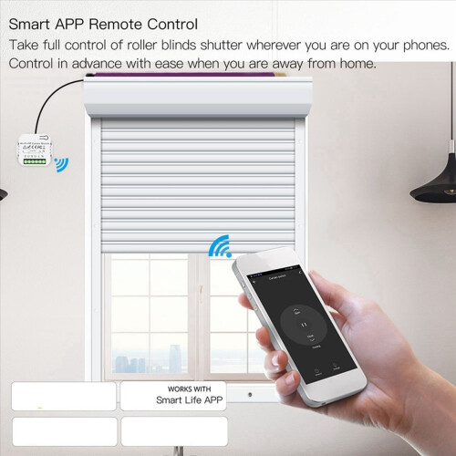 Διακόπτης κουρτίνας Tuya Smart Life για ηλεκτρικό ρολό, 1RC 2