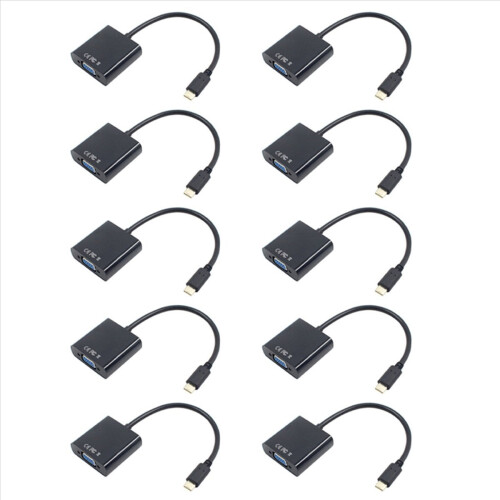Cable adaptador USB-C USB3.1 Tipo C para convertidor VGA macho a hembra