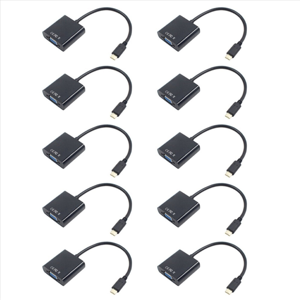 Usb-C Usb3.1 Type C For Adapter Cable Vga Male To Female Converter 4853188023066