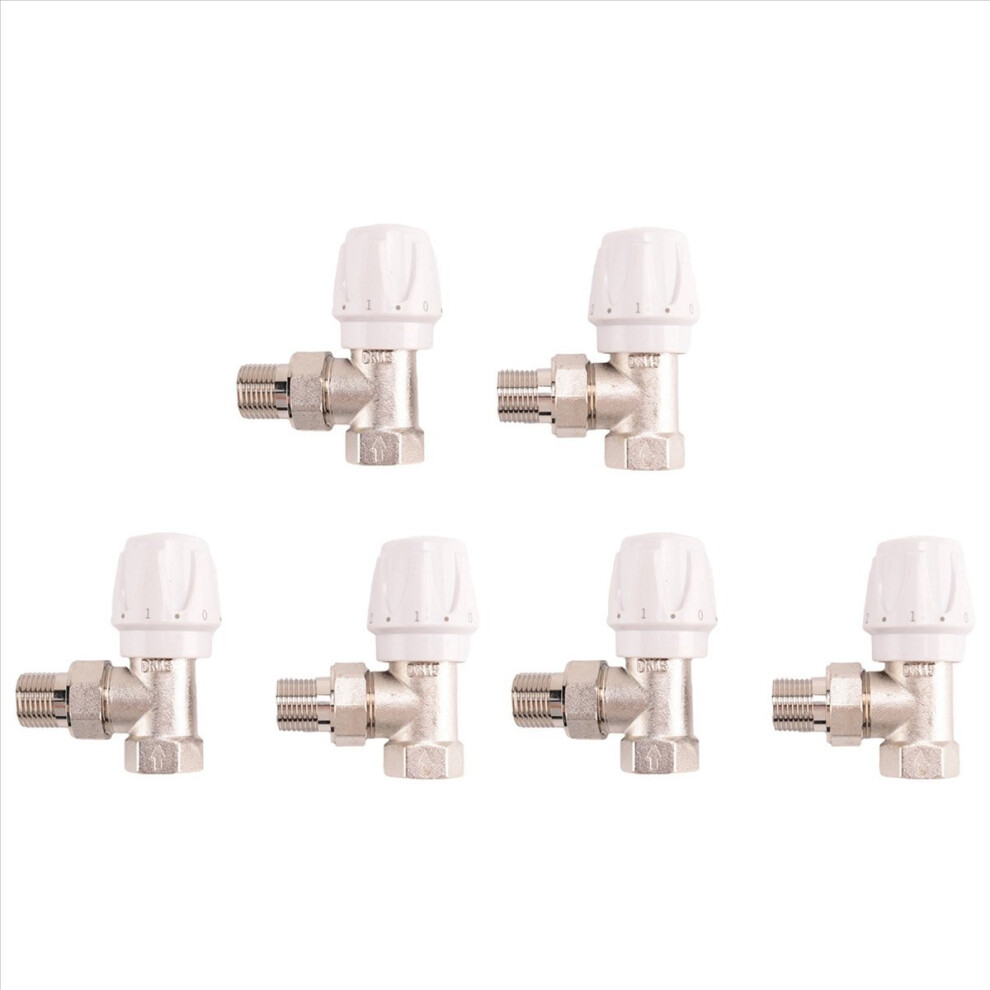 Thermostatic Radiator Valve 2Pcs 15Mm X 1/2Inch Thermostatic Angle 4852133324982