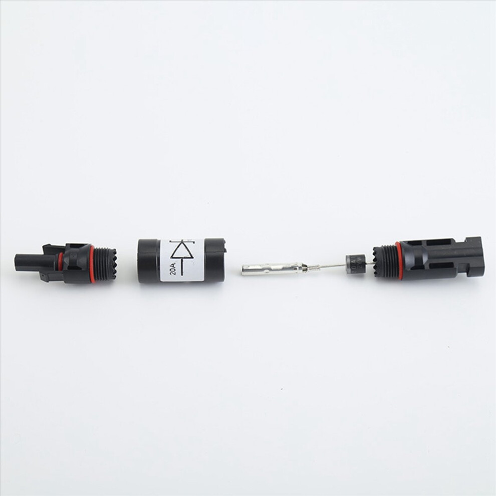 5Pcs Solar Connector With Diode Waterproof Pv Connector Dc1000v 20A 4853158822699