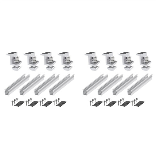 Solar Panel Mount Bracket with Mid for Trapezoidal Roof 30mm