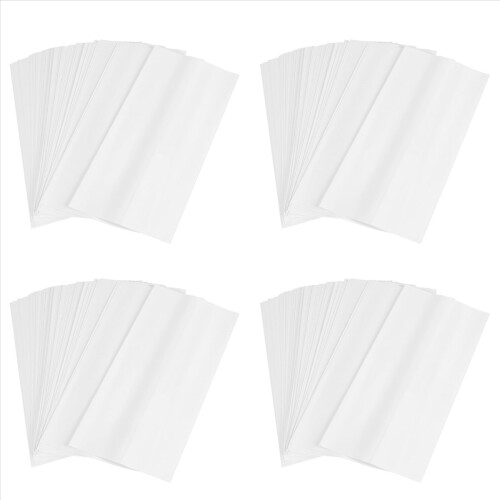 100 peças de saco branco de 5 x 10 polegadas para 567G, filme retrátil de transferência de calor