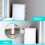 Plastic Shims for Leveling - 36 Piece Jar, Strong and 5