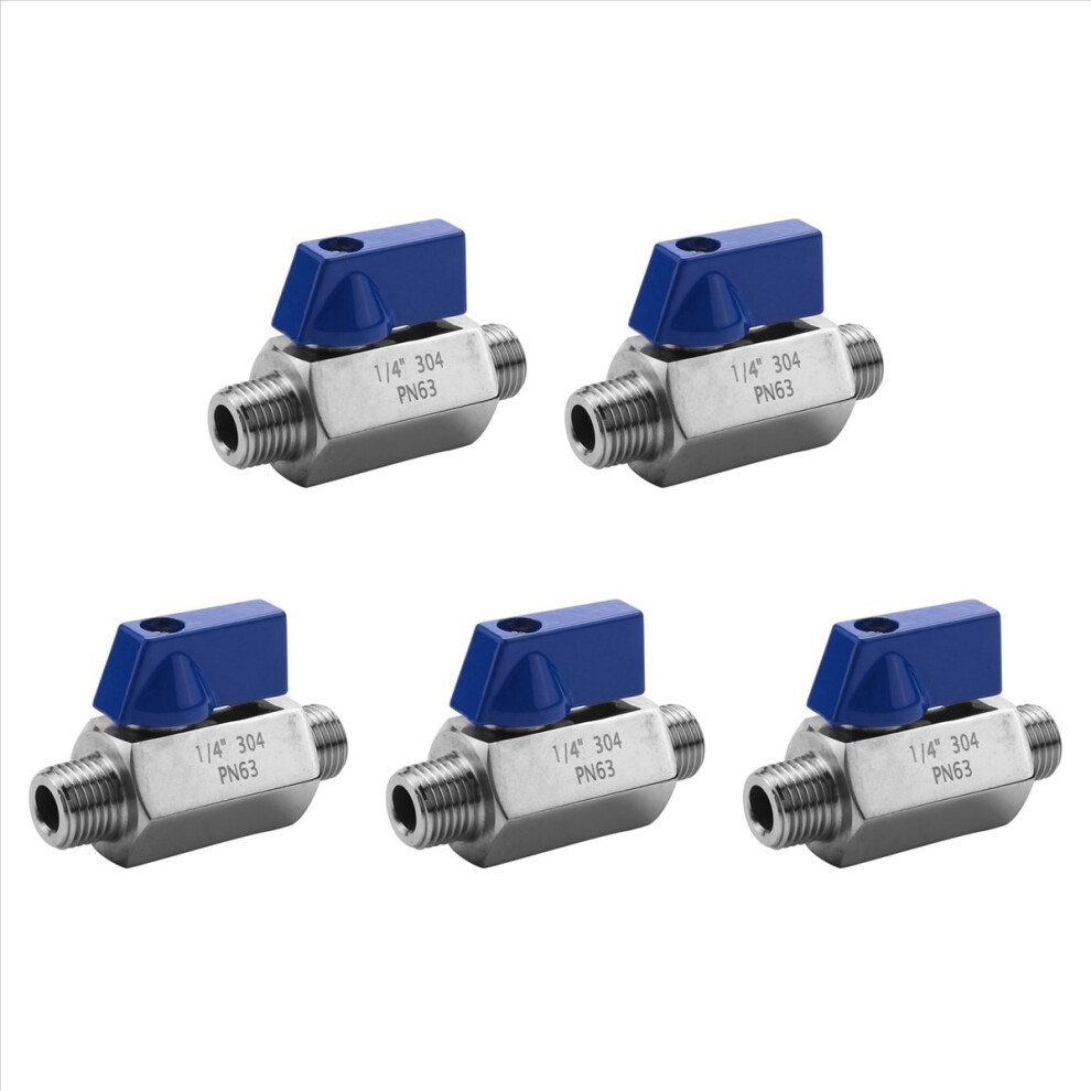 Stainless Steel Ball Valve - 1/4 Inch Npt Thread Male Mini Ball Valve 4853188086498