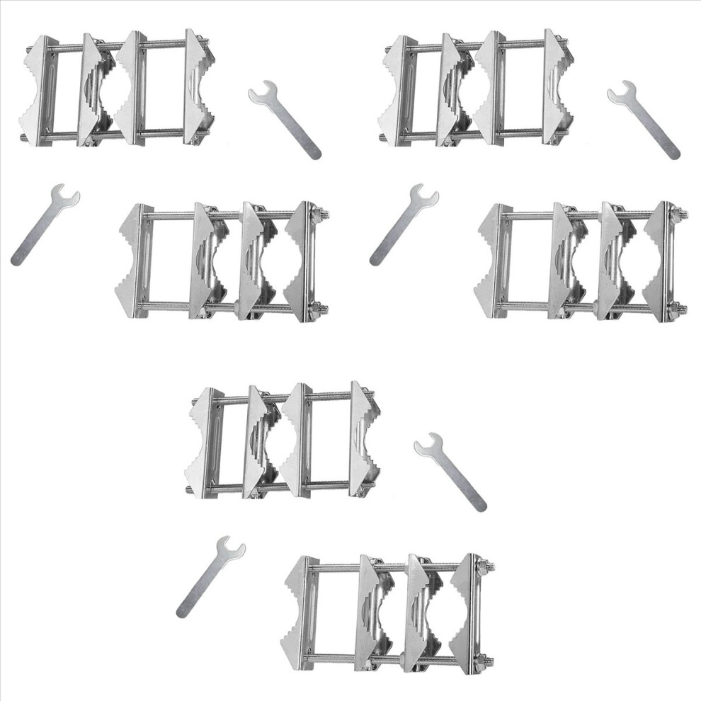 2 Pcs Double Antenna Mast Clamp With Bolts Mast To Mast Clamp 4852133352374