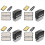 Self Inking Stamp Set Custom Personalised DIY with Tweezers Kit Black 1
