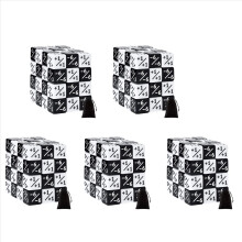 48 peças de dados de 16 mm D6 quadrados para jogos de cartas
