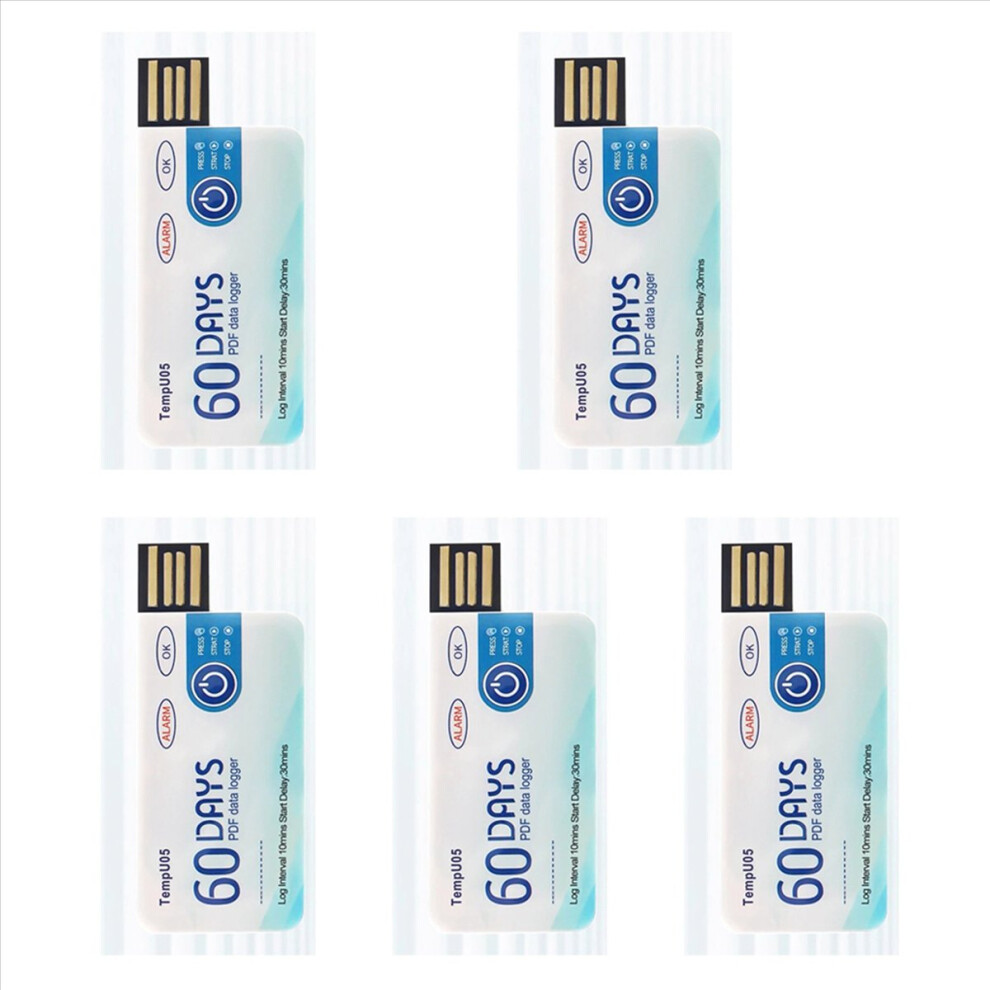 Markenlos Tempu05 Temperature Data Logger 60 Days Temperature Analyzer