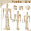 6 pezzi modello manichino in legno disegno modello figura mobile 4