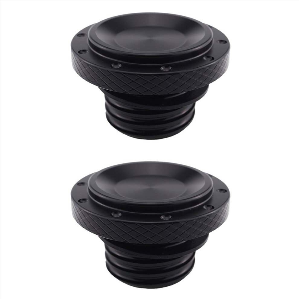 Fuel Gas Tank Cap Oil Fill Cover For Thruxton 1200 (Black) Black 4853158892456