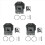 Kit cilindro pistone 36 mm per TL33 1E36F-2GN B33B 1