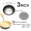 6 formas para tortas de ovo, mini formas para tortas de 3 polegadas com fundo removível 6