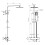 Bathroom Mixer Shower Thermostatic Dual Head Square Head Handset 8