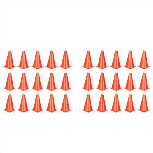 15 cones esportivos de 9 polegadas, cones de plástico para treinamento de futebol e basquete