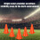 15 cones esportivos de 9 polegadas, cones de plástico para treinamento de futebol e basquete 5