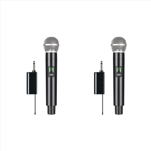 Draadloze microfoon UHF karaoke handheld 1 kanaal lithium batterij
