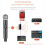Draadloze microfoon UHF karaoke handheld 1 kanaal lithium batterij 4