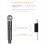 Draadloze microfoon UHF karaoke handheld 1 kanaal lithium batterij 3