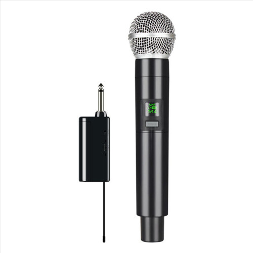 Draadloze microfoon UHF karaoke handheld 1 kanaal lithium batterij 1