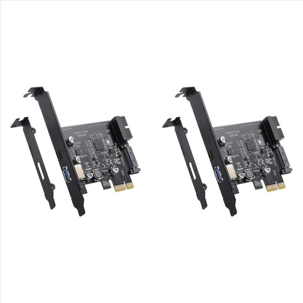 Pci-E 1X To Usb 3.2 Gen1 Usb3.2 Type-C Front Adapter Card 4853188033997