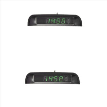 Relojes para coche con termómetro nocturno adhesivo solar digital de 24 horas