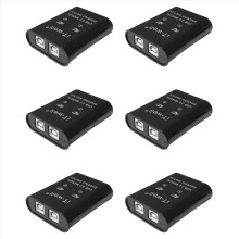 Impressora USB 2 em 1, conversor KVM manual de 2 portas, preto