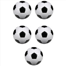 Balones de fútbol de entrenamiento profesional talla 5, de piel sintética, color negro y blanco.