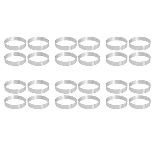 4 Pcs Circular Porous Bottom Tower Pie Cake Mould ,10cm