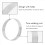4 Pcs Circular Porous Bottom Tower Pie Cake Mould ,10cm 6