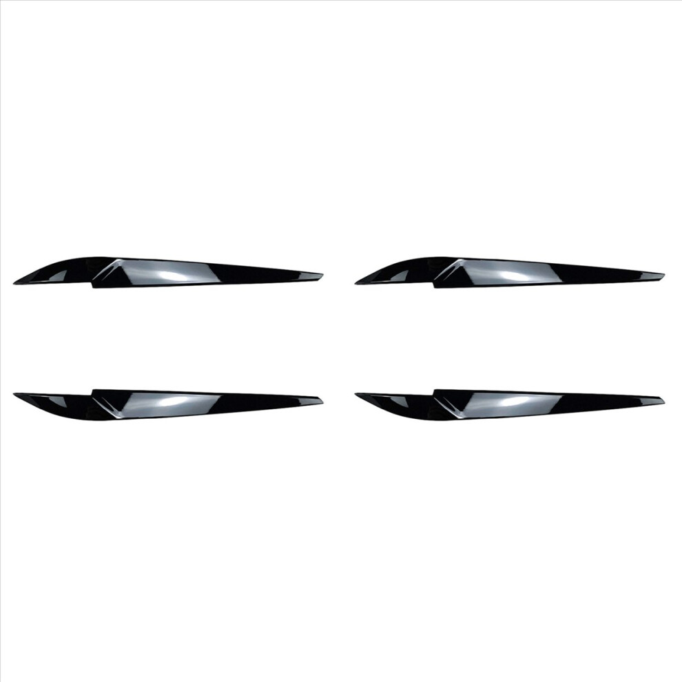 Headlight Eyebrow For X5 X6 F15 F16 2014-18 Gloss Black 4853158802455