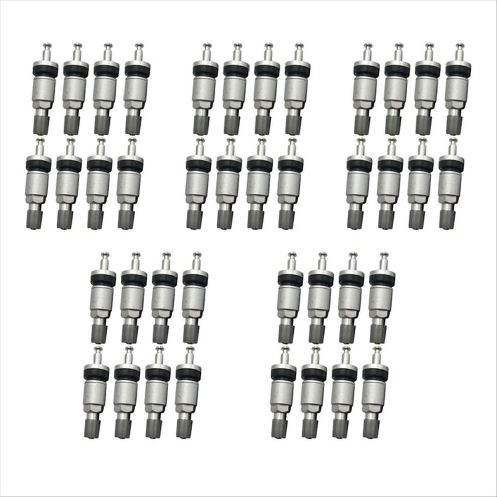 8Pcs Tpms Tire Valves For Alloy Tubeless Valve Repair Kit Silver 4853188047543