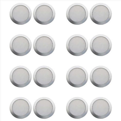 Ceiling Speaker Grille, 4-Inch Embedded Audio Speaker Grille(Silver)