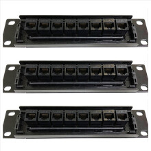 8-portový priamy sieťový kábel CAT6 Patch Panel RJ45