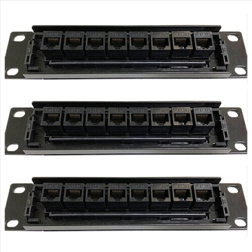 Προσαρμογέας καλωδίου δικτύου RJ45 για πάνελ patch CAT6 8 θυρών Straight-Through
