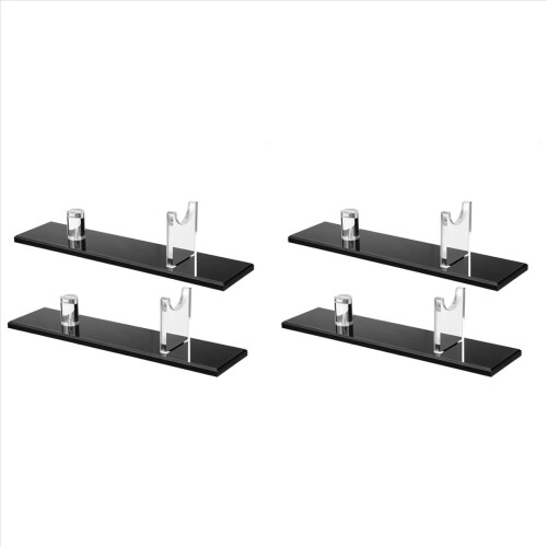 Espositore per coltelli da 2 pezzi, portacoltelli per arredamento (base nera)
