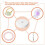 100 Sheets Round Microwave Kiln Paper Shelf Paper 3