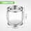 Farbeimer, transparenter Eimer mit Metalldeckel und Griff, 8er-Pack 4