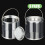 Farbeimer, transparenter Eimer mit Metalldeckel und Griff, 8er-Pack 2