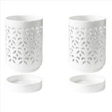 Orchid Pots with Holes,4 Inch Ceramic Orchid Pot White