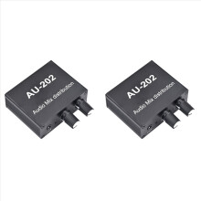 AU-202 2 Eingänge 2 Ausgänge Stereo-Mixer Audio-Verteiler
