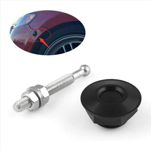 Aluminum Vehicle Hood Pins-Quick Release Lock Latch Bumper 1