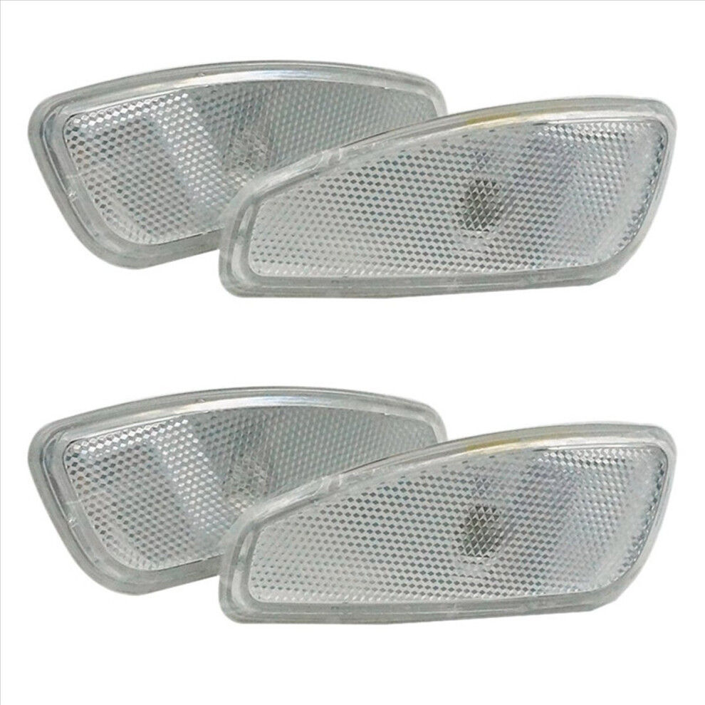 Car Side Reflection Warning Turn Signal Lamp Light/White 4852133347288