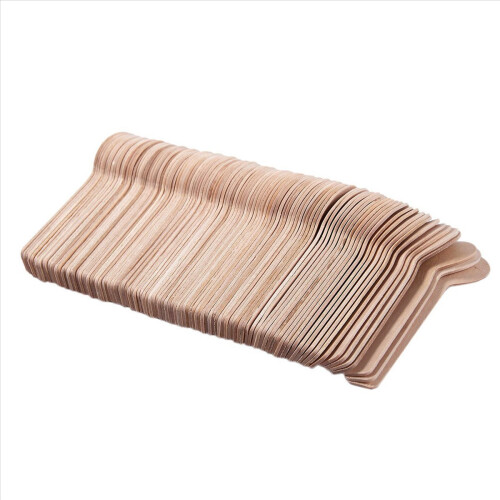 100 Stück Einweg-Holzlöffel, Mini-Eislöffel 1
